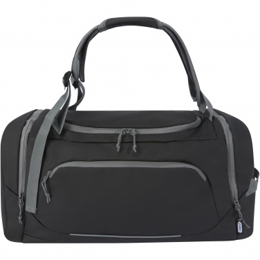 Logo trade advertising products image of: Aqua GRS recycled water resistant duffel backpack 35L