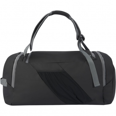 Logo trade promotional gifts picture of: Aqua GRS recycled water resistant duffel backpack 35L