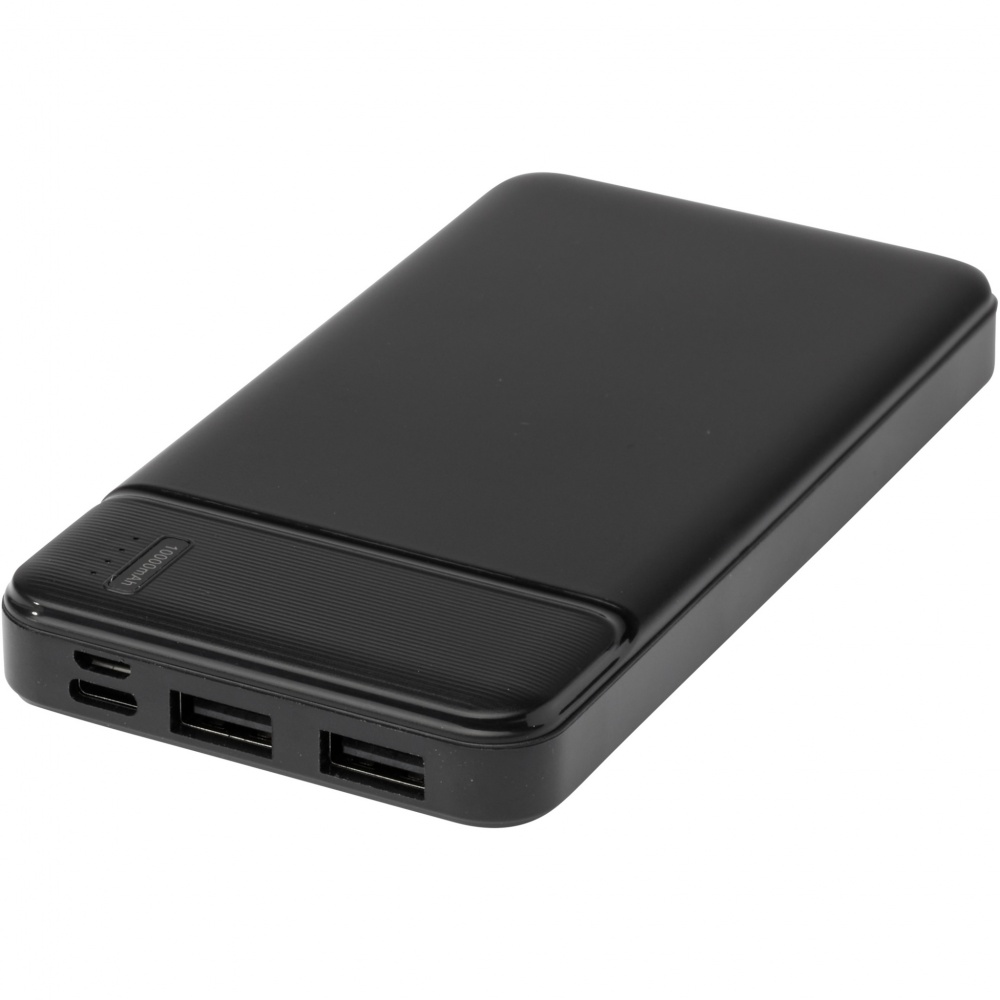 Logo trade promotional gifts picture of: Loop 10.000 mAh recycled plastic power bank 
