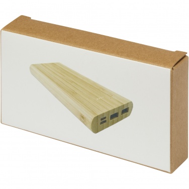 Logotrade promotional gift image of: Tulda 10.000 mAh bamboo power bank