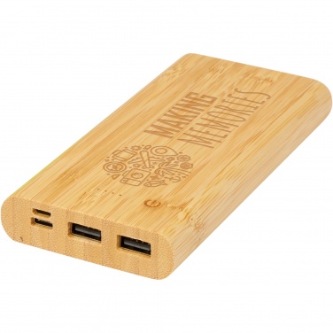 Logo trade promotional products picture of: Tulda 10.000 mAh bamboo power bank