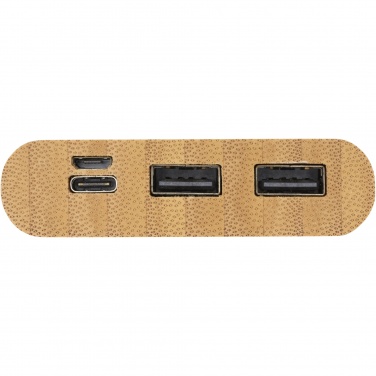 Logotrade business gift image of: Tulda 10.000 mAh bamboo power bank