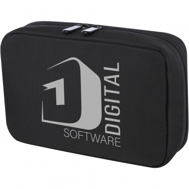 Logo trade promotional products image of: Rise GRS recycled organiser pouch  