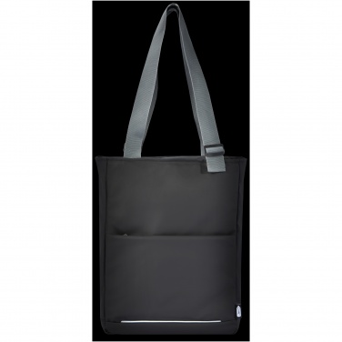 Logo trade advertising products image of: Aqua 14" GRS recycled water resistant laptop tote bag 14L