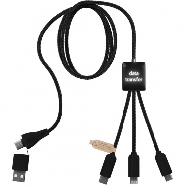 Logotrade promotional merchandise image of: SCX.design C45 5-in-1 rPET charging cable with data transfer