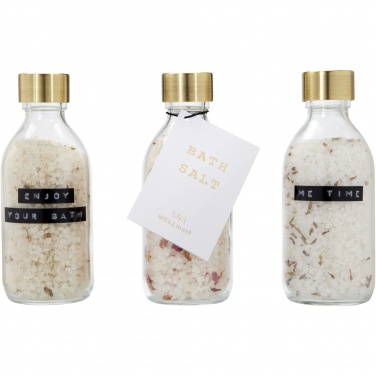 Logo trade promotional item photo of: Wellmark Just Relax 3-piece 200 ml bath salt gift set