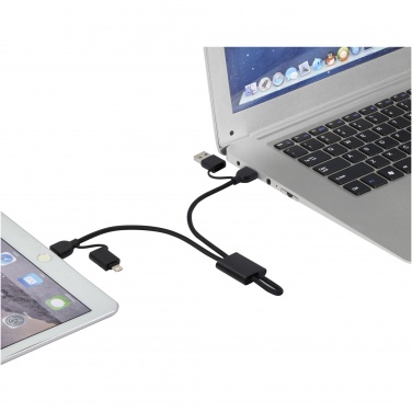 Logotrade promotional merchandise picture of: Connect 6-in-1 RCS recycled aluminium 45W quick charge & data transfer cable