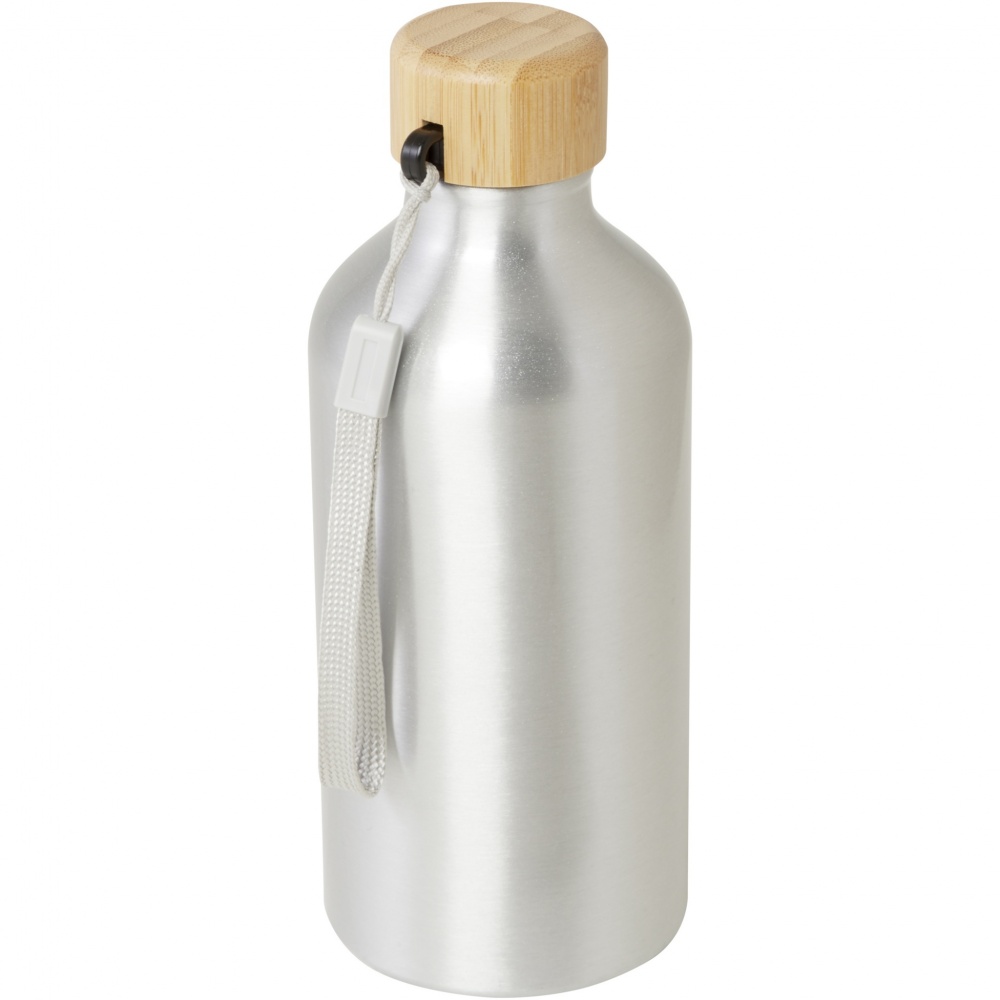 Logo trade promotional merchandise picture of: Malpeza 500 ml RCS certified recycled aluminium water bottle