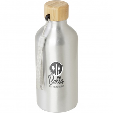 Logotrade promotional products photo of: Malpeza 500 ml RCS certified recycled aluminium water bottle