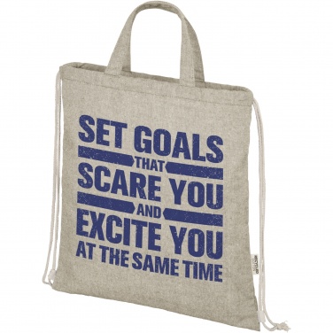 Logo trade promotional giveaways image of: Pheebs 150 g/m² Aware™ drawstring bag