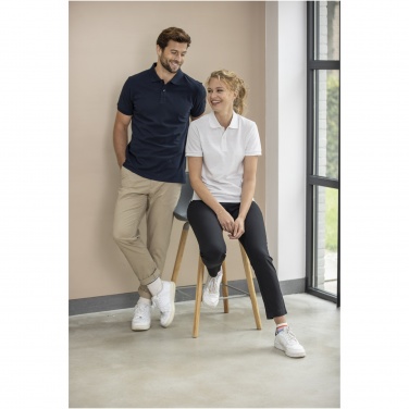 Logo trade advertising products picture of: Emerald short sleeve unisex Aware™ recycled polo