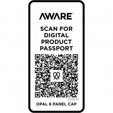 Logo trade promotional product photo of: Opal 6 panel Aware™ recycled cap