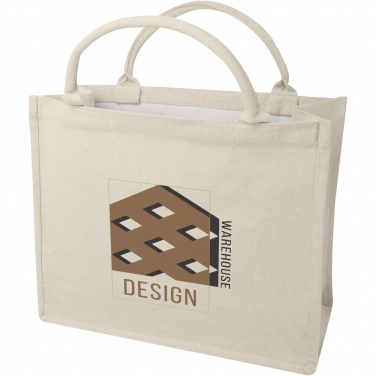 Logo trade advertising product photo of: Page 500 g/m² Aware™ recycled book tote bag