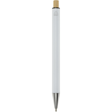Logo trade advertising products image of: Cyrus recycled aluminium ballpoint pen (black ink)