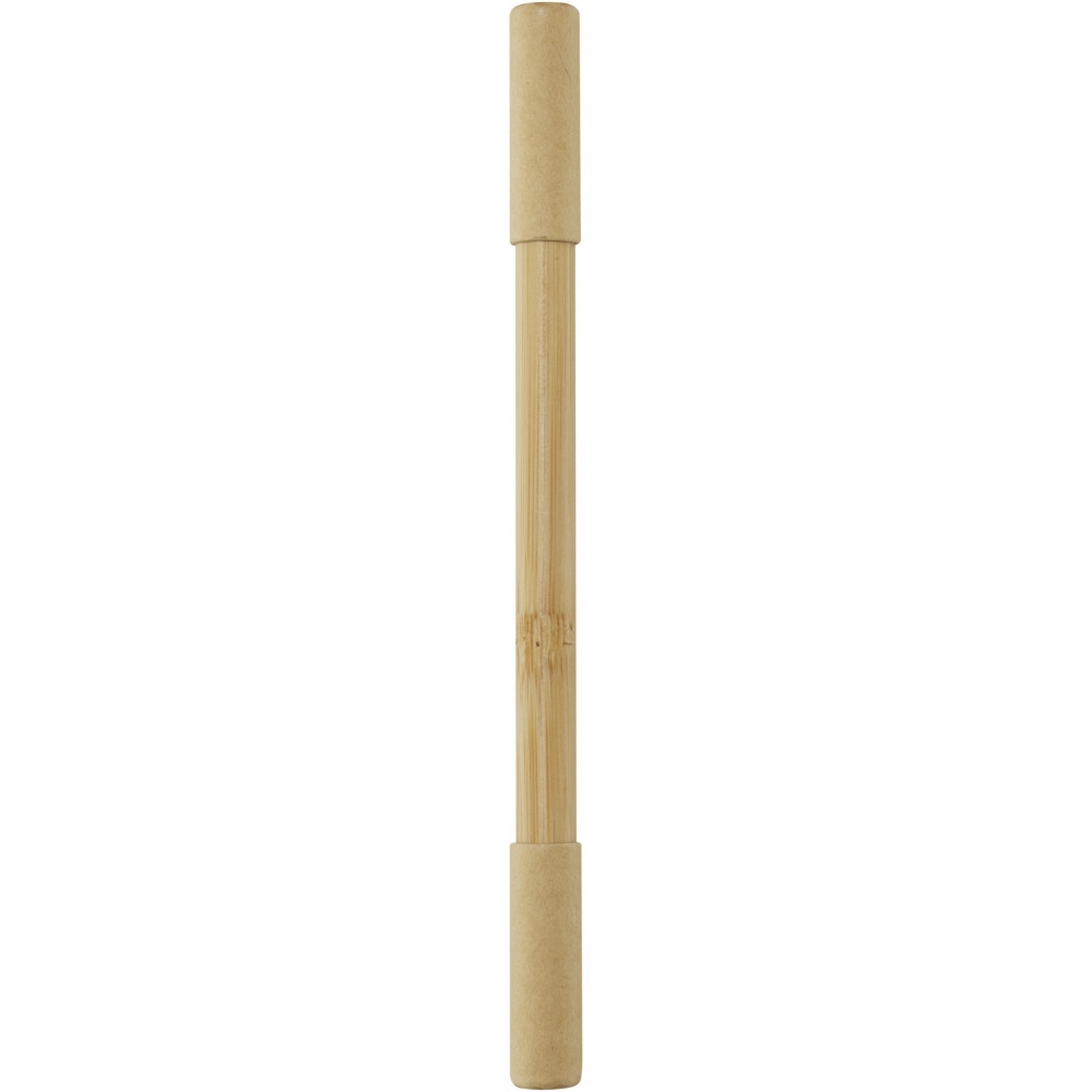 Logo trade business gift photo of: Samambu bamboo duo pen
