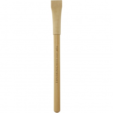 Logo trade promotional gifts picture of: Seniko bamboo inkless pen