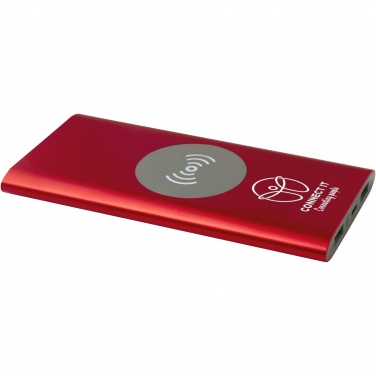 Logo trade advertising products picture of: Juice 8000 mAh Type-C recycled aluminium wireless power bank