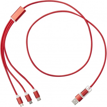 Logotrade corporate gift picture of: Versatile 5-1 recycled aluminium charging cable