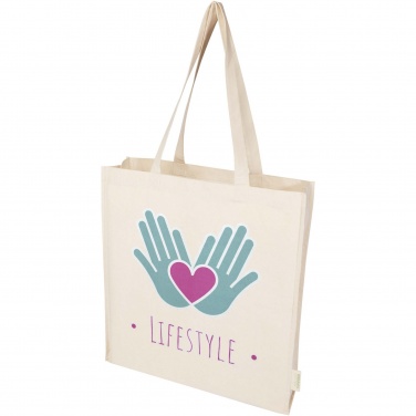 Logo trade corporate gift photo of: Orissa 180 g/m² organic full gusset tote bag 14L