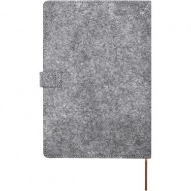 Logo trade promotional gift photo of: Viviana A5 recycled felt and cork notebook