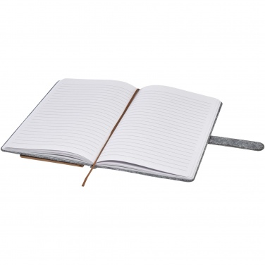 Logotrade corporate gift image of: Viviana A5 recycled felt and cork notebook