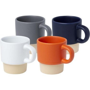 Logotrade promotional product picture of: Olympia 130 ml stackable expresso cup with clay bottom