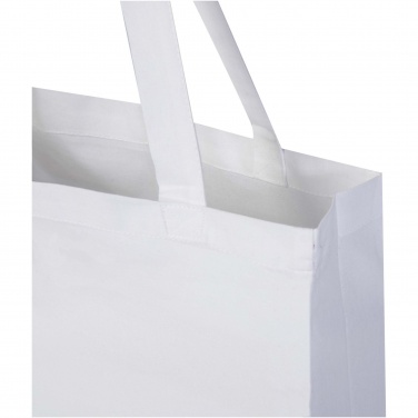 Logo trade promotional items picture of: Madras 140 g/m² GRS recycled cotton gusset tote bag