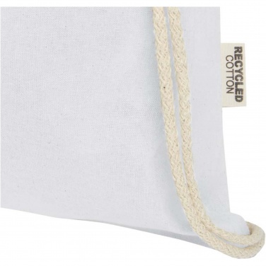 Logo trade promotional product photo of: Oregon 140 g/m² GRS recycled cotton drawstring bag