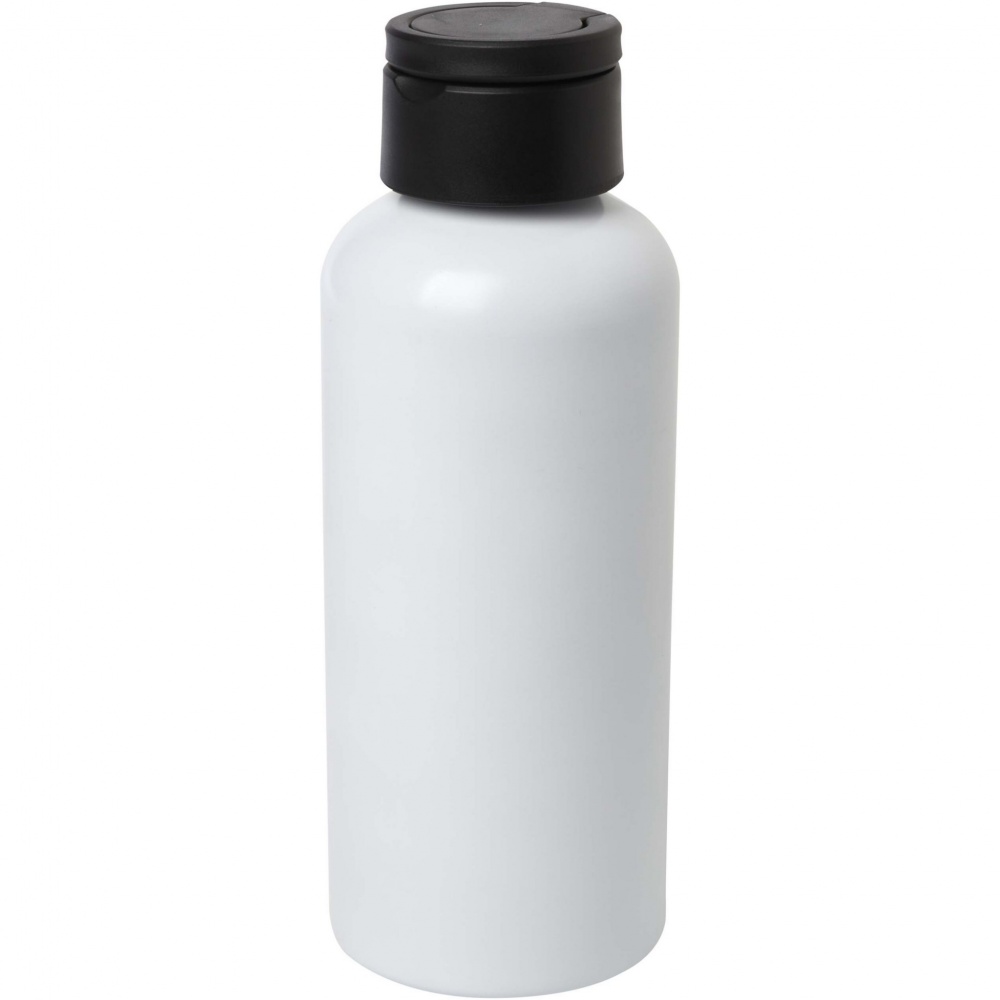Logotrade promotional giveaway image of: Trinity 600 ml RCS certified recycled aluminium water bottle with RPET lid