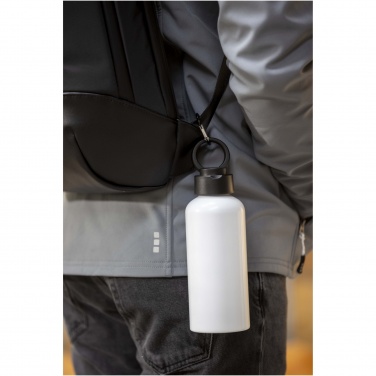 Logo trade promotional merchandise picture of: Trinity 600 ml RCS certified recycled aluminium water bottle with RPET lid