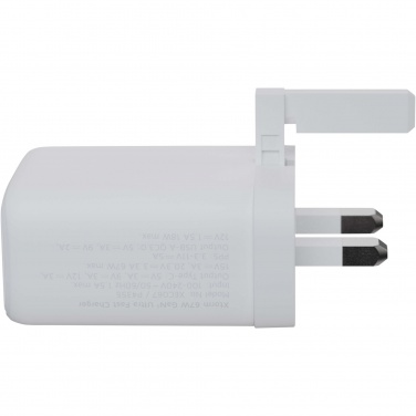 Logotrade promotional gift image of: Xtorm XEC067G GaN² Ultra 67W wall charger - UK plug