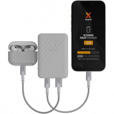Logo trade promotional items image of: Xtorm XG205 Go2 12W 5.000 mAh fast charge power bank 
