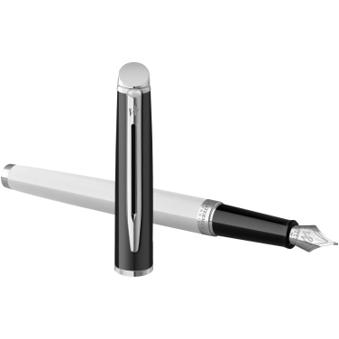 Logotrade promotional product image of: Hemisphere colour blocking fountain pen with palladium trim