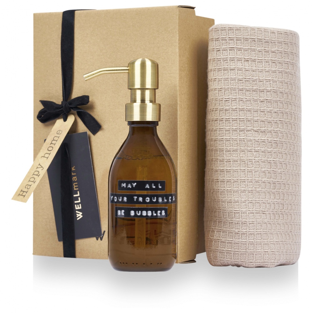 Logo trade business gifts image of: Wellmark Happy Home gift box