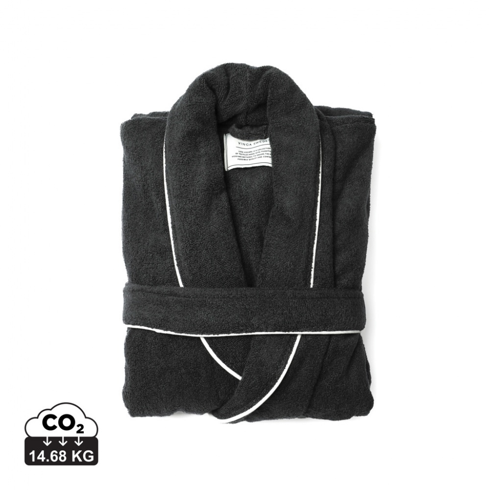 Logo trade promotional item photo of: VINGA Harper bathrobe S/M