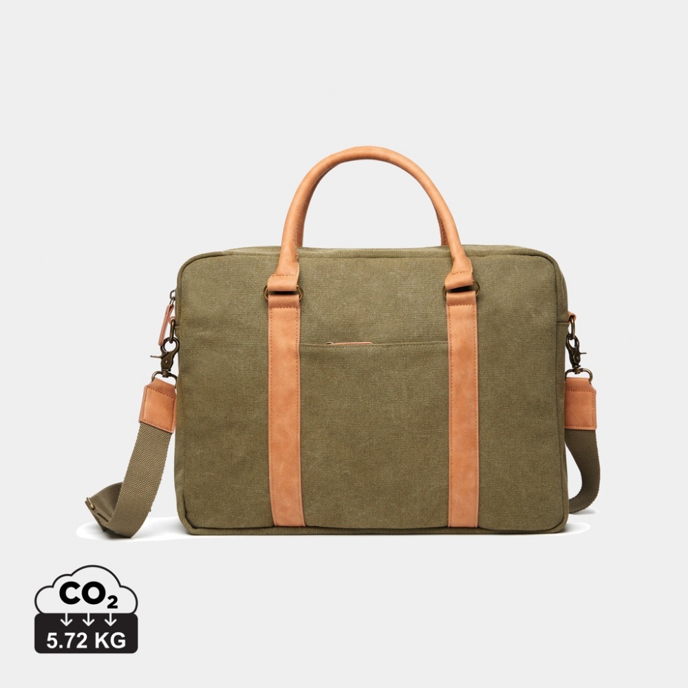 Logo trade promotional products picture of: VINGA Bosler RCS recycled canvas computer bag
