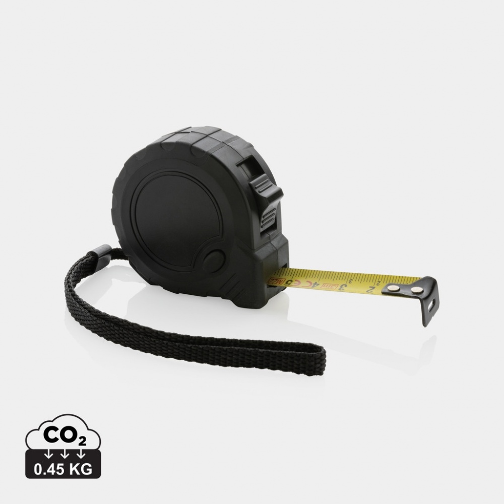 Logo trade promotional giveaways picture of: RCS recycled plastic 3M/16 mm tape with stop button