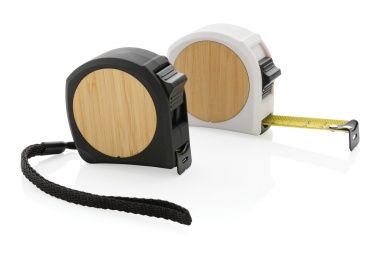 Logo trade corporate gifts image of: RCS recycled plastic bamboo tape 5M/19mm