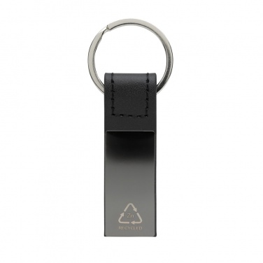 Logotrade business gifts photo of: Luxury PU keychain RCS recycled zinc alloy