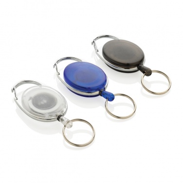 Logotrade promotional merchandise photo of: RCS recycled ABS roller clip keychain