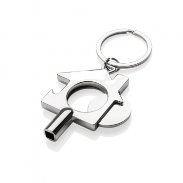 Logotrade advertising products photo of: RCS recycled zinc alloy 3 in 1 keychain