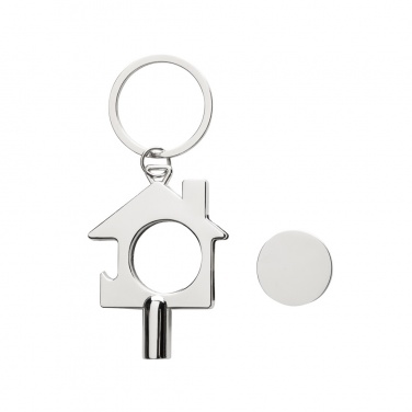 Logo trade promotional items picture of: RCS recycled zinc alloy 3 in 1 keychain