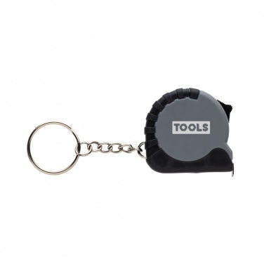 Logo trade business gift photo of: MeasureMate RCS reycled ABS 1 meter tape keychain