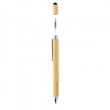 Logotrade promotional merchandise picture of: Bamboo 5-in-1 toolpen