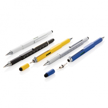 Logo trade business gift photo of: 5-in-1 aluminium toolpen