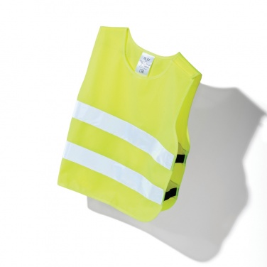 Logo trade promotional products image of: GRS recycled PET high-visibility safety vest 3-6 years