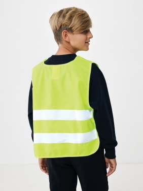 Logo trade promotional merchandise photo of: GRS recycled PET high-visibility safety vest 7-12 years