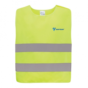Logo trade promotional giveaways image of: GRS recycled PET high-visibility safety vest 7-12 years