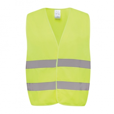 Logo trade promotional gifts image of: GRS recycled PET high-visibility safety vest
