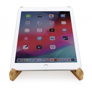 Logotrade promotional gift image of: Bamboo portable laptop stand